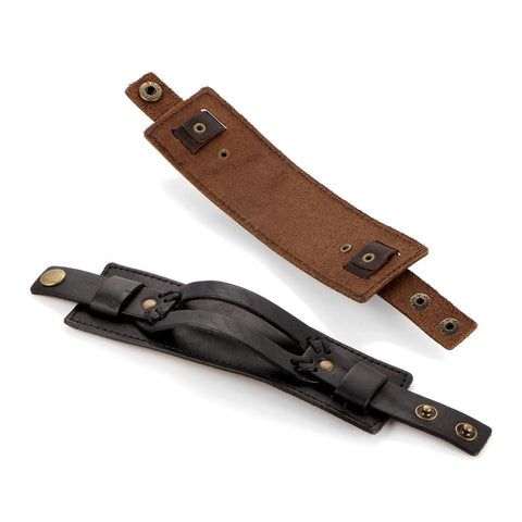 Open Cuff Leather Bracelet