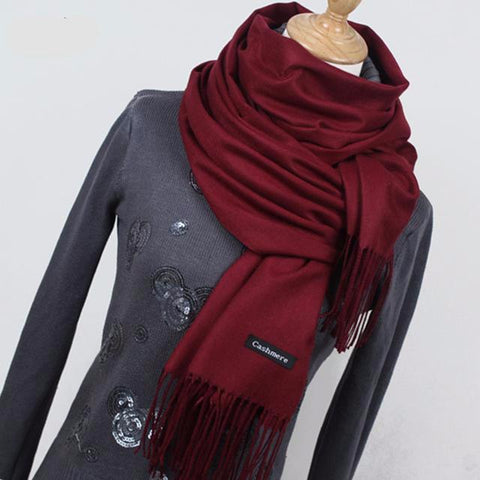 Cashmere Scarves with Tassel