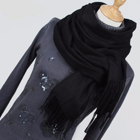 Cashmere Scarves with Tassel